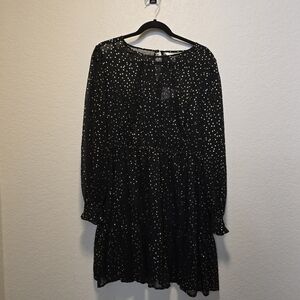 Lauren Conrad Pleat Neck Mini Party Dresd